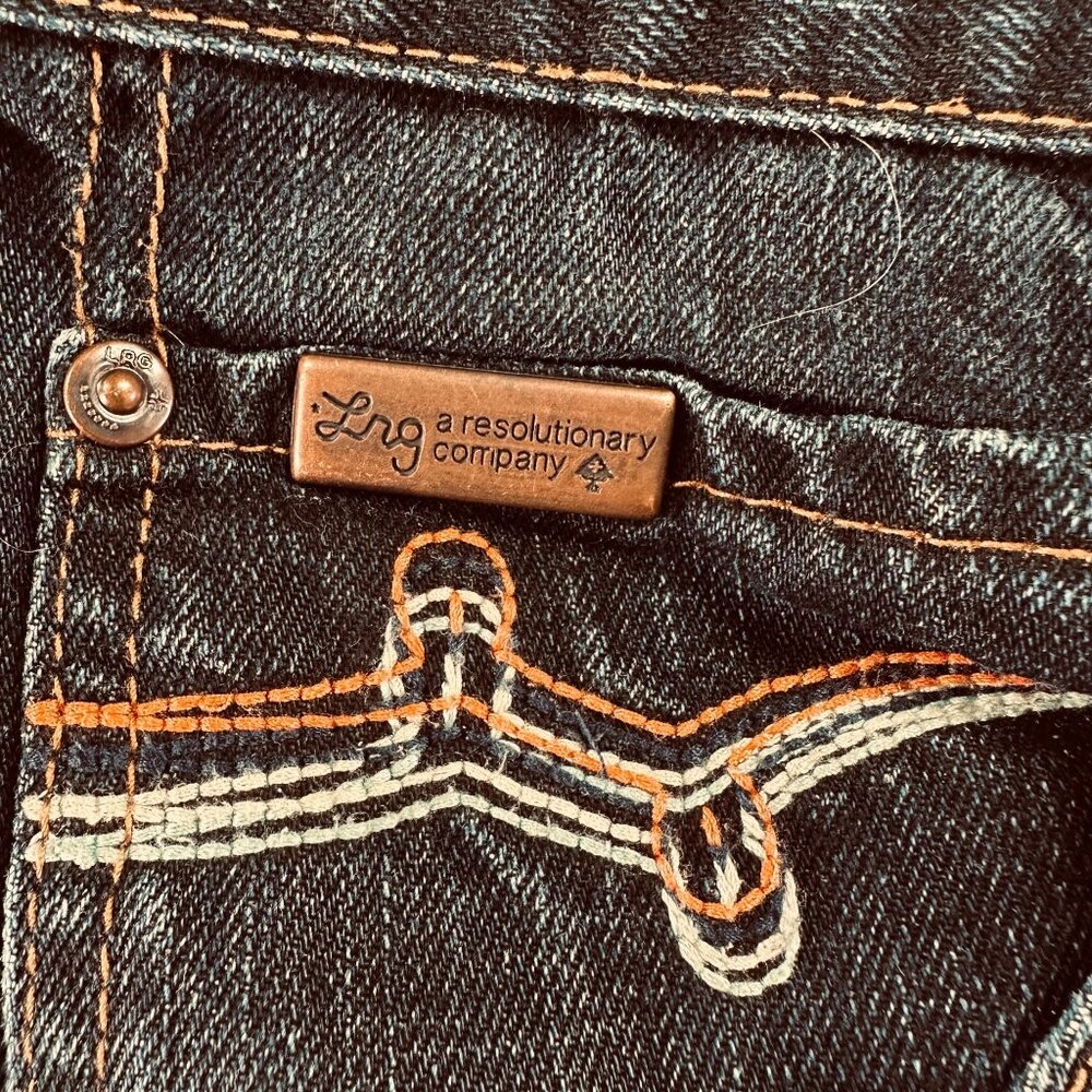 LRG Baggy Dark Wash Jeans Y2K Skate Streetwear Size 40 - Picture 4 of 11
